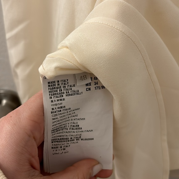 Prada silk cream button down shirt - Picture 7 of 7